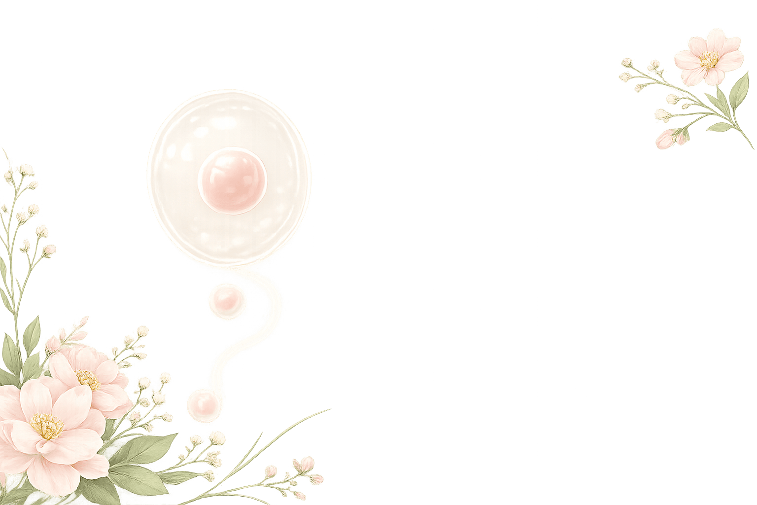 Soft botanical floral background